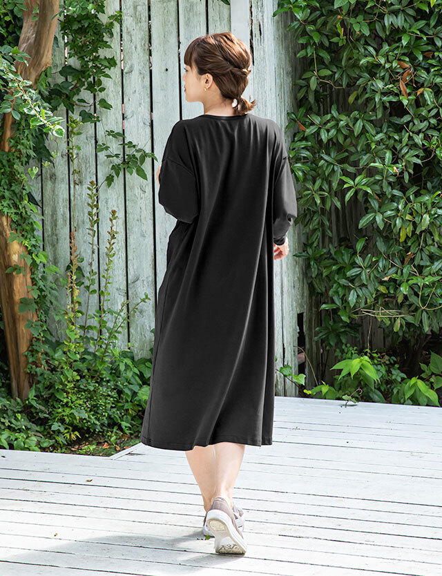 ウエストベルトワンピース 着方4way 授乳服マタニティウェア 産前産後兼用