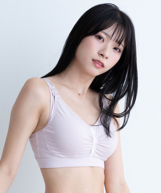 脇高美胸フルカップ授乳ブラ｜ホック前開き型・ノンワイヤー