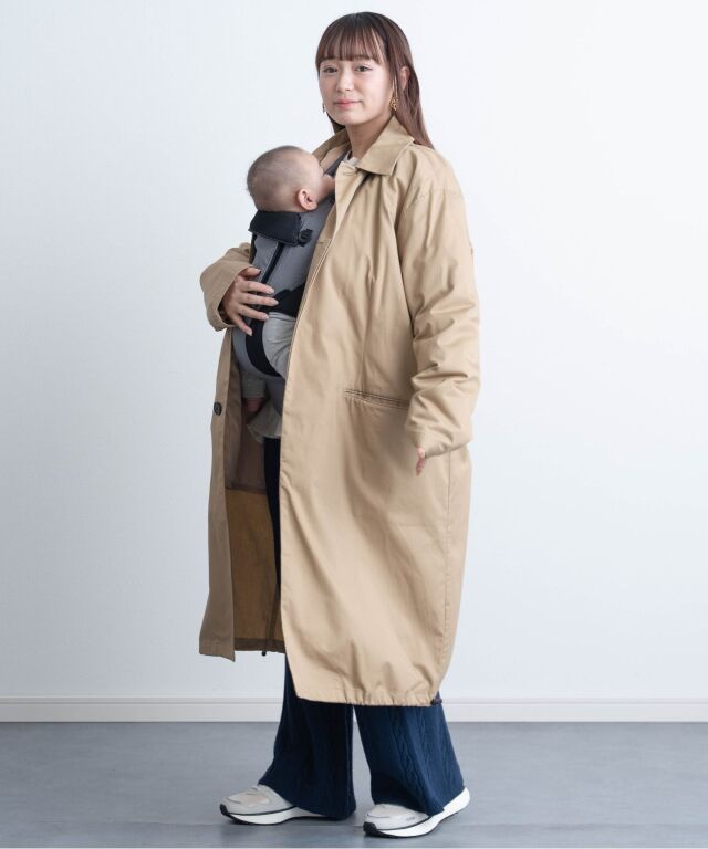 クレンゼ 抗菌・抗ウイルス素材 男女兼用3WAYコート 産前産後兼用