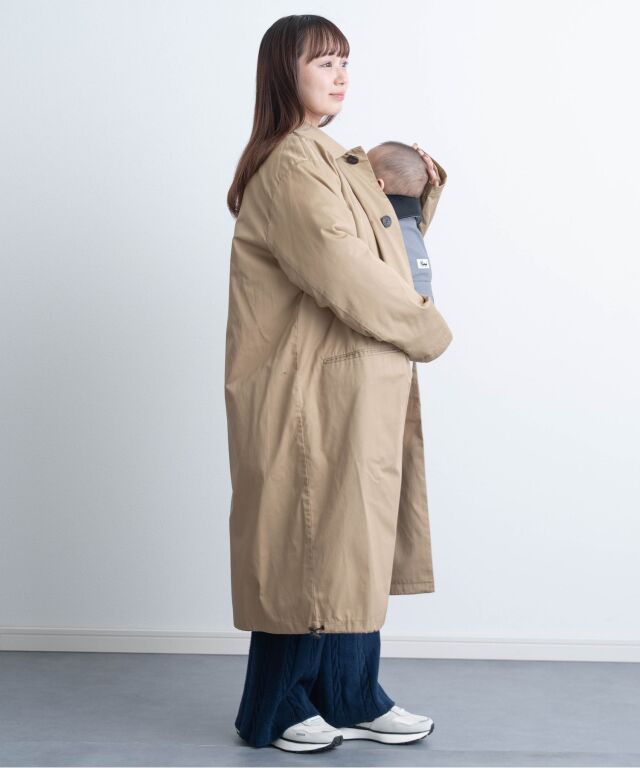 クレンゼ 抗菌・抗ウイルス素材 男女兼用3WAYコート 産前産後兼用