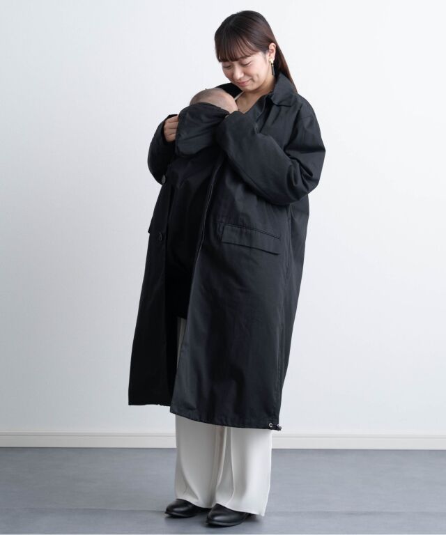 ステンカラーコート＆ベビーケープ 2点セット 3WAY クレンゼ 抗菌・抗