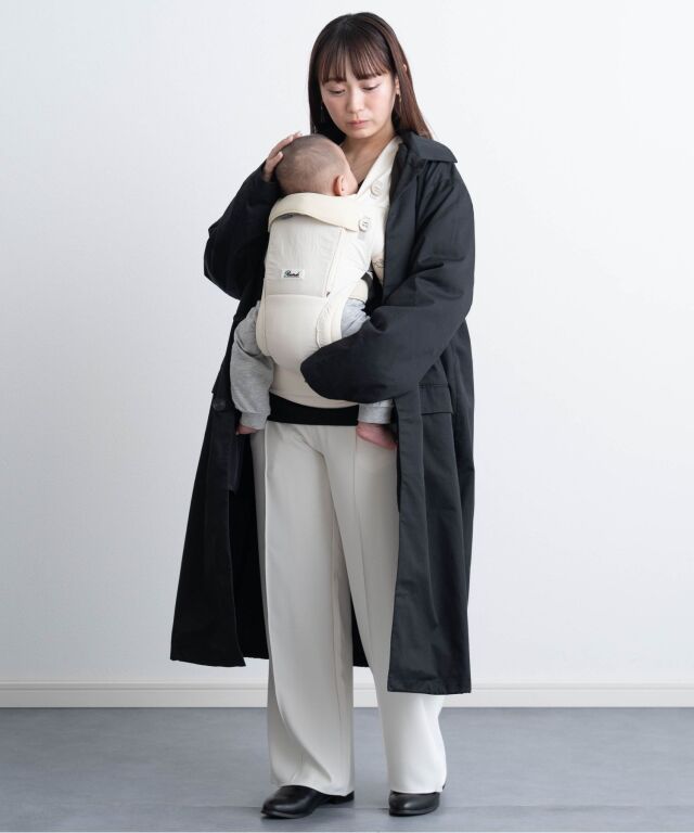 yosaフード付 ケープ　美品 ユニセックスコート＆ベビーケープ 2点セット 3WAY クレンゼ 抗菌・抗