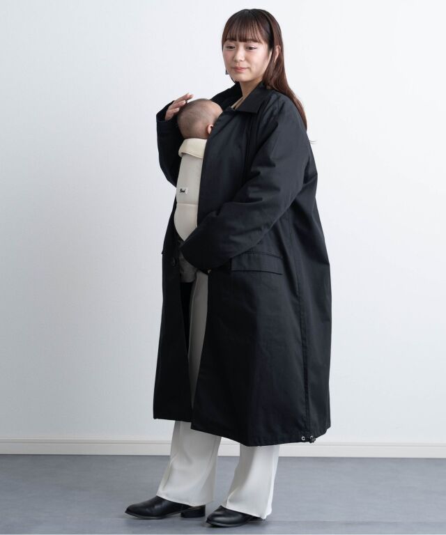 ステンカラーコート＆ベビーケープ 2点セット 3WAY クレンゼ 抗菌・抗