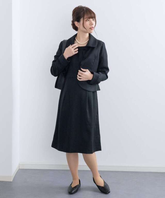 メリノウール フォーマルマタニティワンピース フォーマル授乳ワンピ