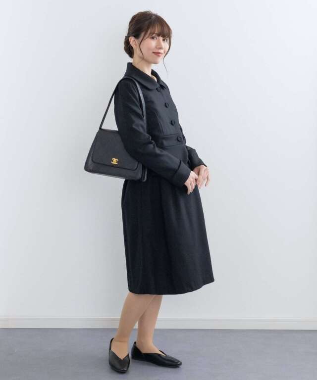 メリノウール フォーマルマタニティワンピース フォーマル授乳ワンピ