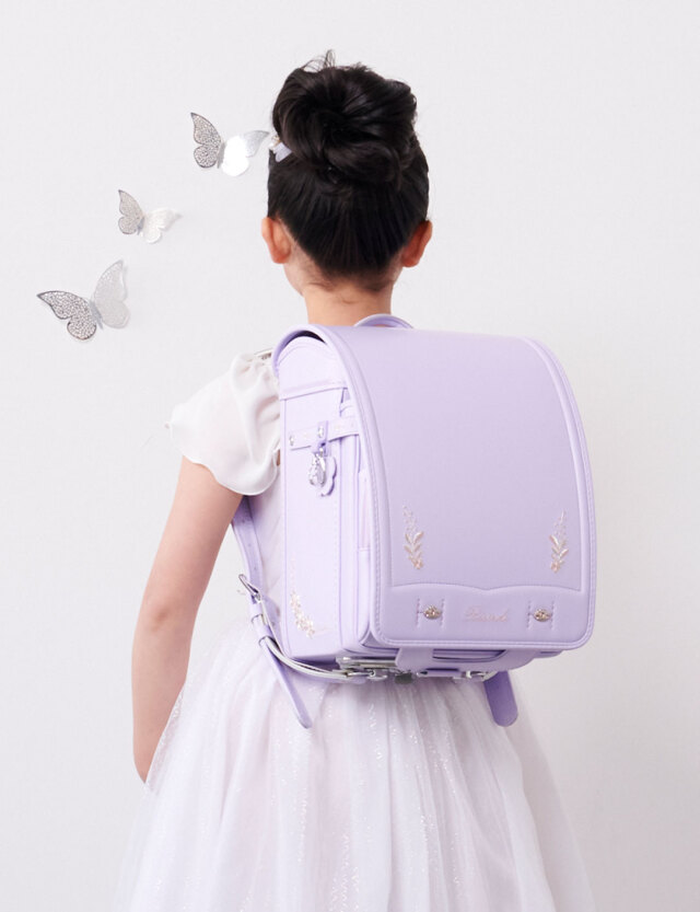 Little my メゾンドクチュール パープル ランドセル『リコルド』女の子 低反発肩パッド 刺繍入り 超軽量