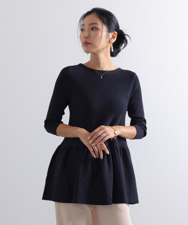 前後2WAYブラウス風ニット セットアップ | マタニティウェア・授乳服の