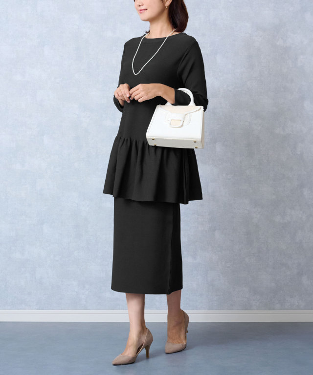 前後2WAYブラウス風ニット セットアップ | マタニティウェア・授乳服の