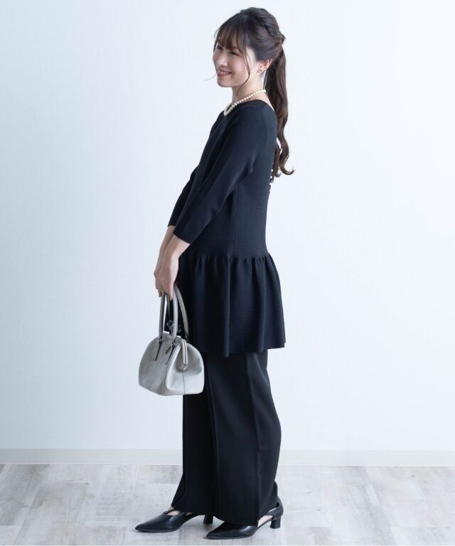 前後2WAYブラウス風ニット セットアップ | マタニティウェア・授乳服の