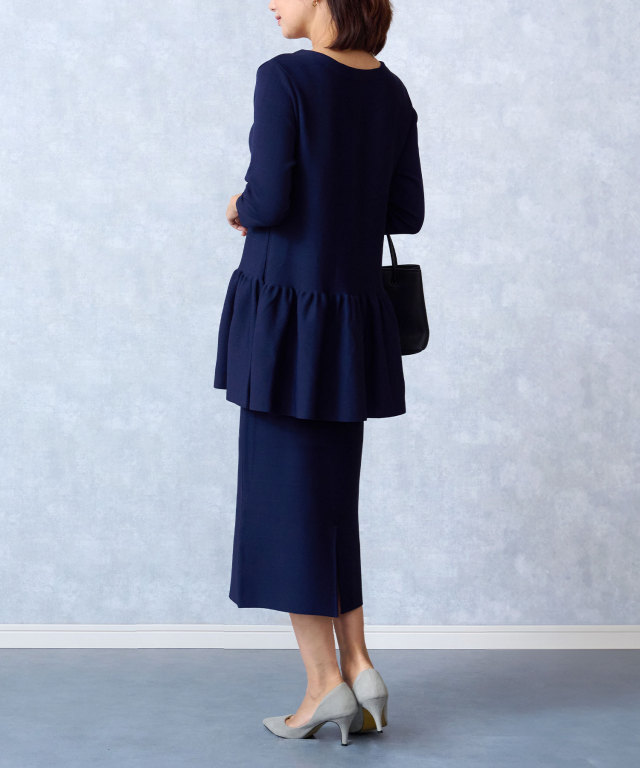 前後2WAYブラウス風ニット セットアップ | マタニティウェア・授乳服の