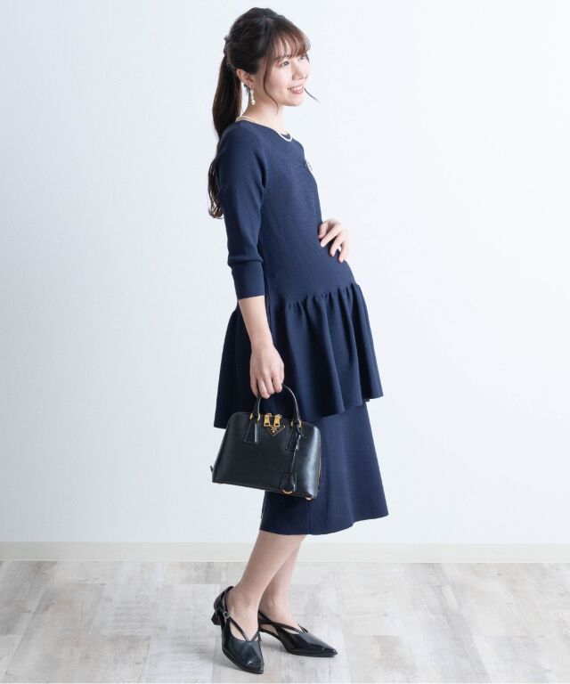 前後2WAYブラウス風ニット セットアップ | マタニティウェア・授乳服の