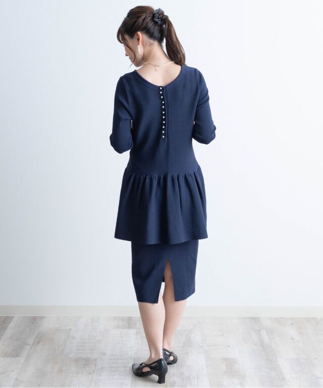 前後2WAYブラウス風ニット セットアップ | マタニティウェア・授乳服の