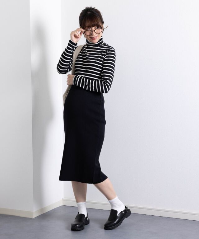 マタニティ対応ニットタイトロングスカート | マタニティウェア・授乳