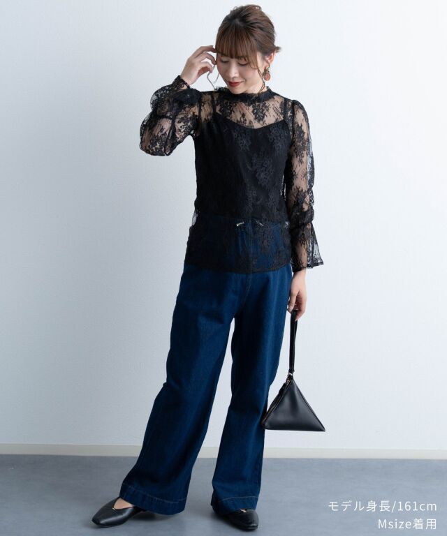 キャミソール付きレーストップス レディース | マタニティウェア・授乳