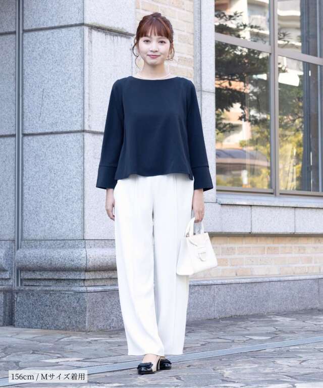 マミー トップスMサイズ フォーマル パンツセットアップ 授乳服マタニティウェア| マタニティ