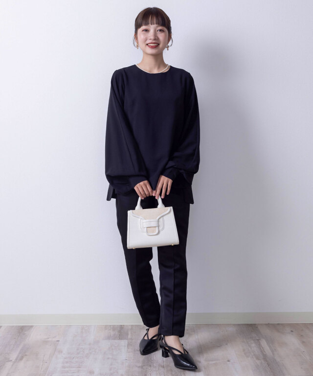 DIARIUM　新品　M　リブカットソー　2way　ブラウス代わりにも 袖2WAYブラウス レディース/トップス | マタニティウェア・授乳服の