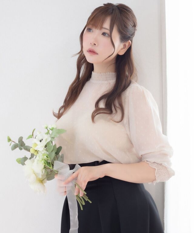 ドビーシフォン シャーリングブラウス | マタニティウェア・授乳服の