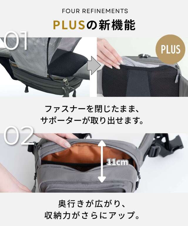 無重力 AGS機能搭載 ヒップシート 抱っこ紐 ボディバッグ 3WAY 2025