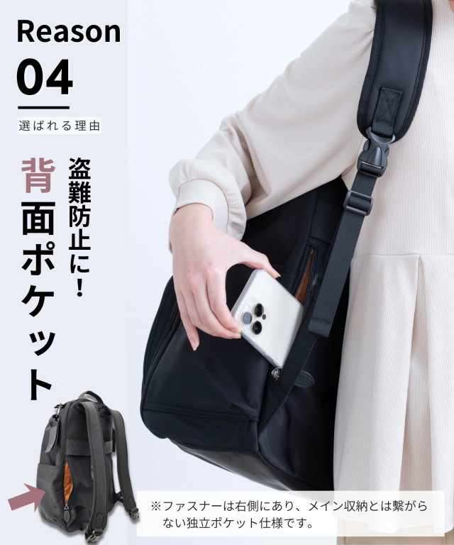 軽さも収納力も叶える！マザーズリュック 2フロア 無重力AGS 2層式