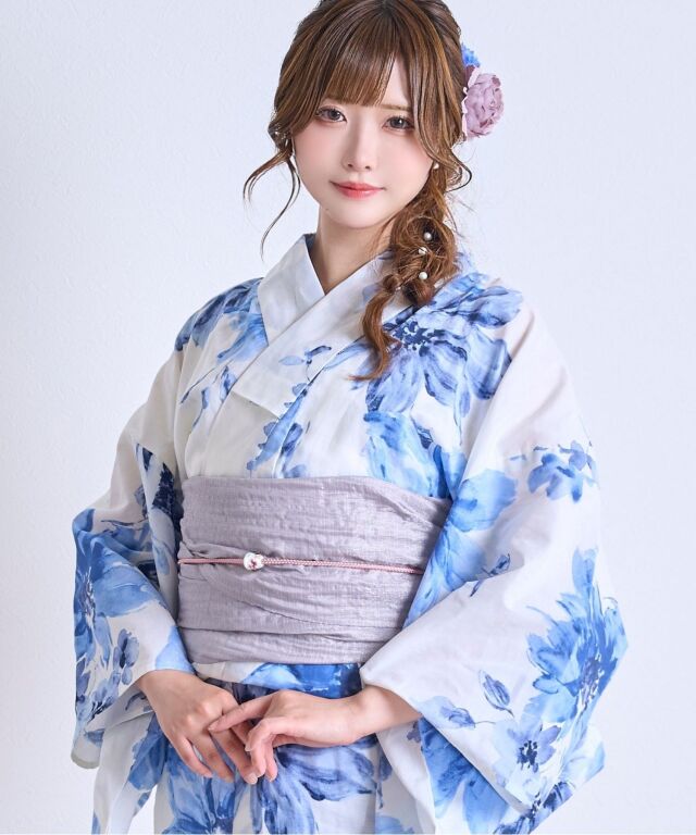 美品 メゾピアノ グラデーションレース 浴衣 140 メゾピアノ