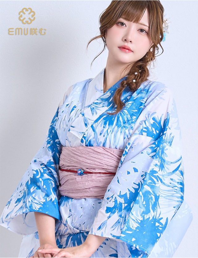 浴衣【曼殊沙華】 6点セット(ゆかた・兵児帯・下駄・腰ひも・着付け説明書) レディース/大人/ゆかた