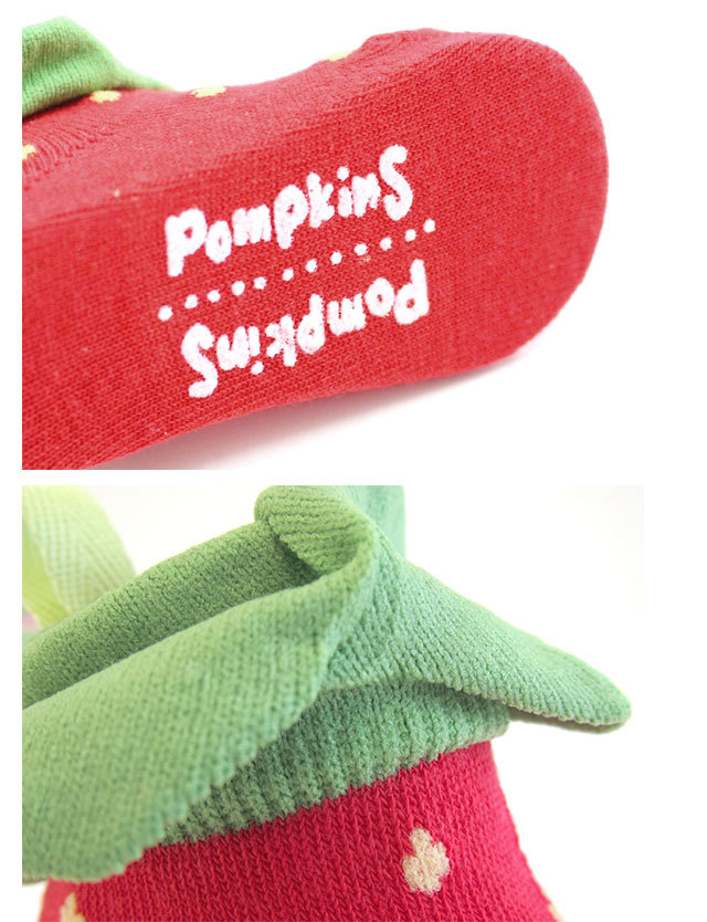 POMPKINS ベビーソックス いちご pp1322283 赤ちゃん/ソックス