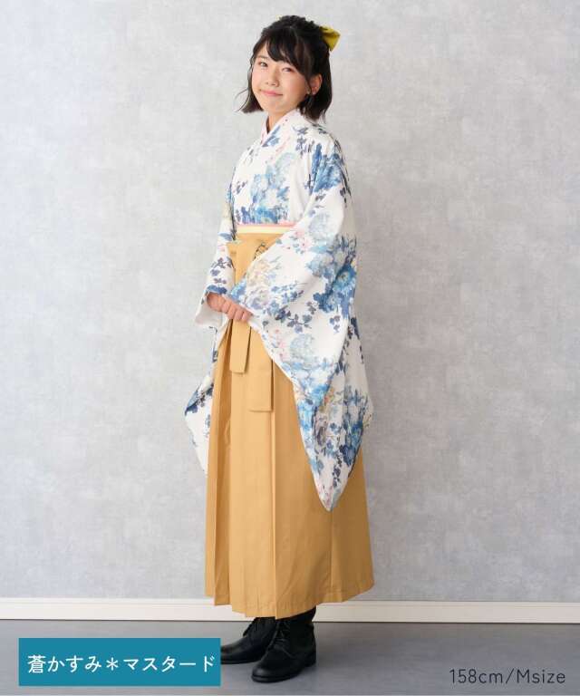 小学生 卒業式袴 半襦袢付き 袴セット 着付け不要 小学生袴 卒業袴
