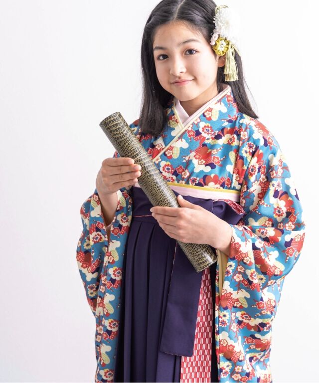 小学生 卒業式袴 半襦袢付き 袴セット 着付け不要 小学生袴 卒業袴