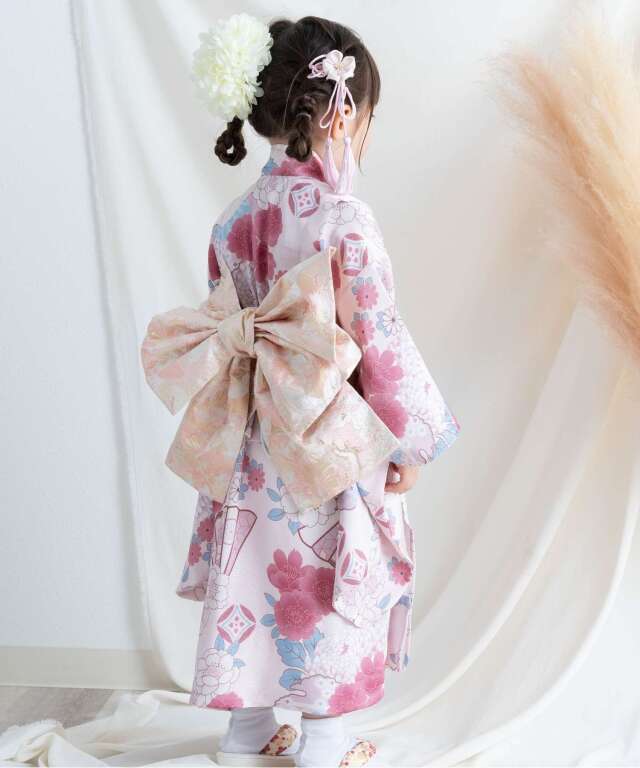 七五三 3歳　着物　美品　子供 七五三 着物 3歳 女の子 ブランド被布セット Shikibu Roman 式部