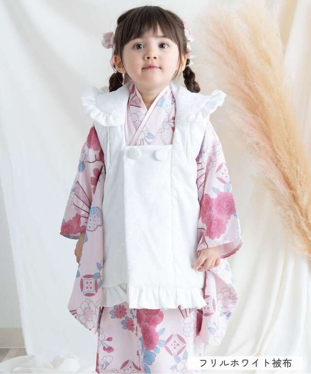 3歳 七五三着物フルセット 女の子 着物 帯 被布 セット内容が選べる
