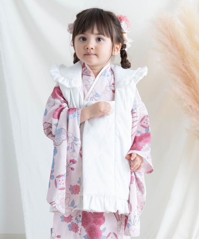 美品！七五三 着物 3歳 女の子 セット 3歳 七五三着物フルセット 女の子 着物 帯 被布 セット内容が