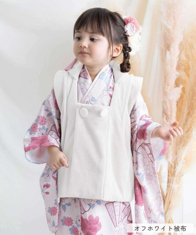 3歳 七五三着物フルセット 女の子 着物 帯 被布 セット内容が選べる