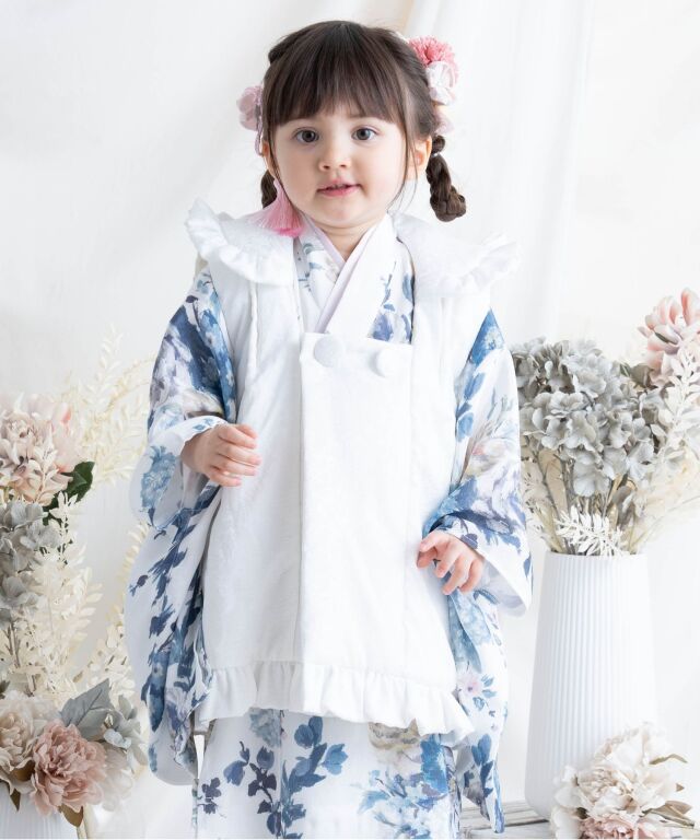 3歳 七五三着物フルセット 女の子 着物 帯 被布 セット内容が選べる