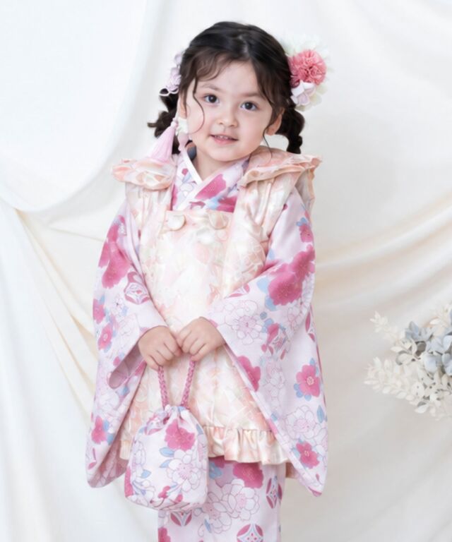 〈まみ〉七五三　3歳　着物セット 3歳 七五三着物フルセット 女の子 着物 帯 被布 セット内容が選べる