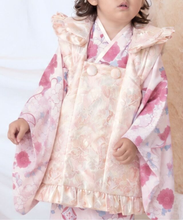 3歳 七五三着物フルセット 女の子 着物 帯 被布 セット内容が選べる