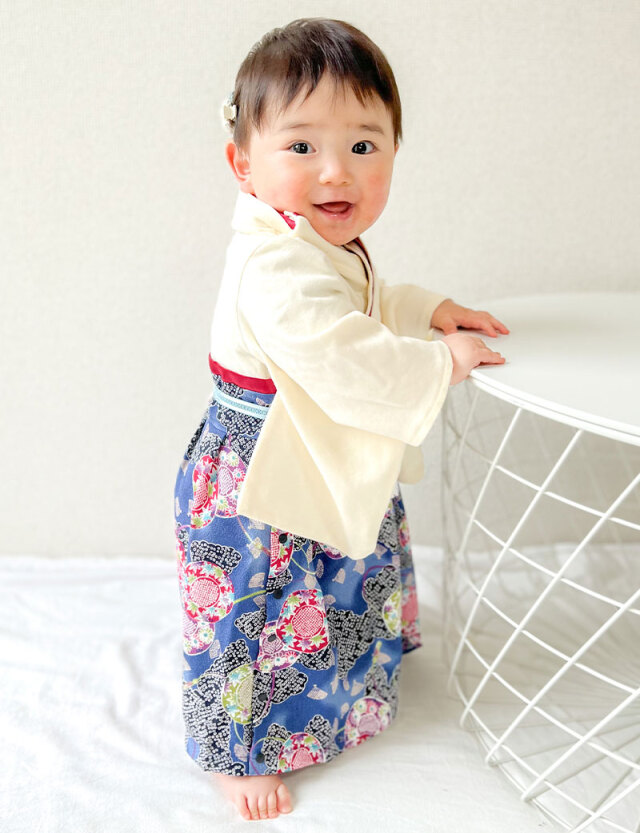 公式限定！在庫限り】素肌に優しいベビー袴