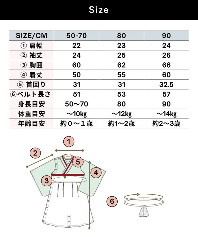 華やぎベビー袴ロンパース｜裾2WAY・カバーオール（お食い初め・初節句