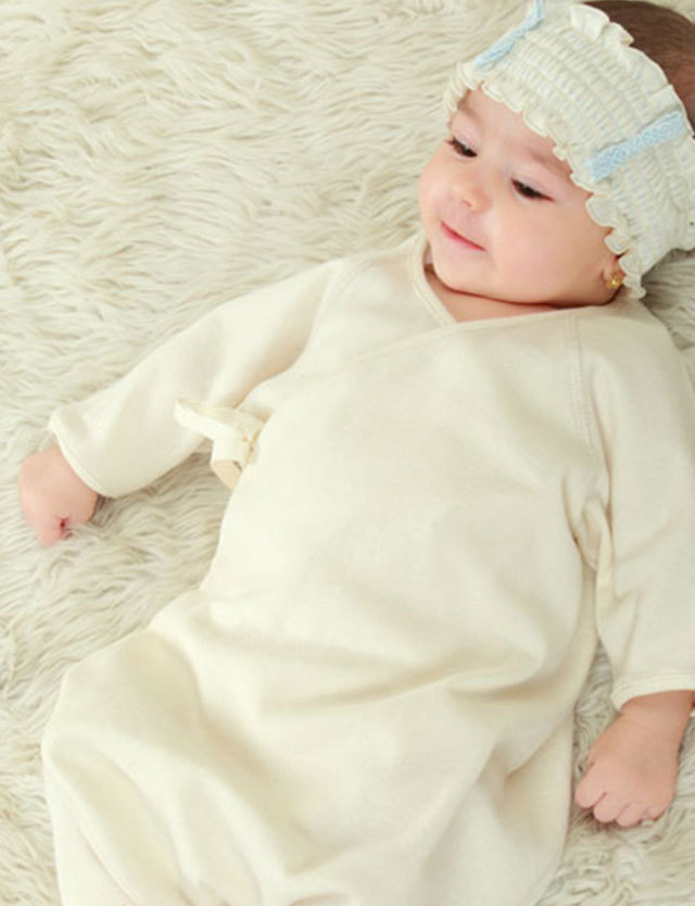 日本製 オーガニックコットン100％ コンビ肌着 | マタニティウェア