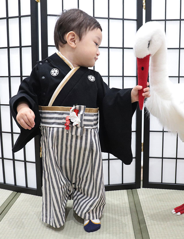 男女兼用 つまみ細工飾り(鶴・段菊)| マタニティウェア・授乳服の
