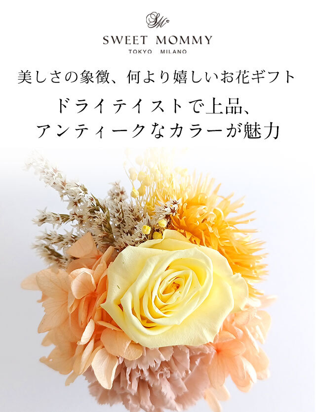 丸の内発 プリザーブドフラワー【S グラスポッド】 【送料無料