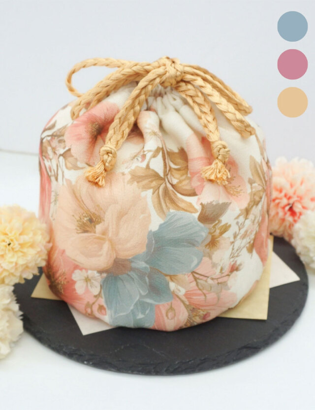 七五三 卒業式用のかわいい ちりめん 巾着袋 和柄 巾着バッグ