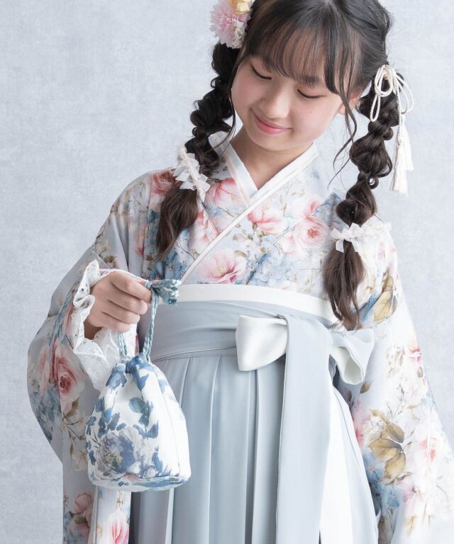 七五三 卒業式用のかわいい ちりめん 巾着袋 和柄 巾着バッグ