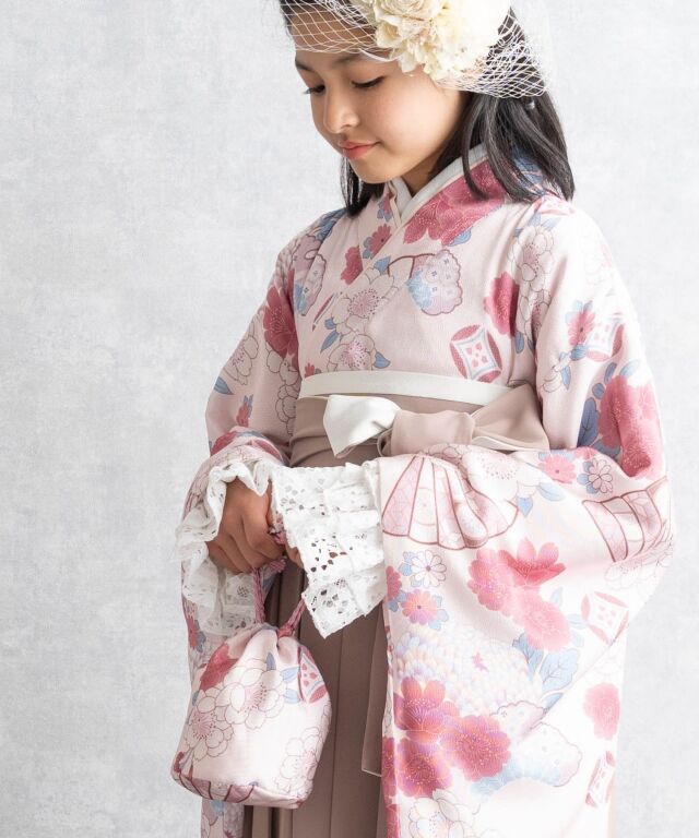 七五三 卒業式用のかわいい ちりめん 巾着袋 和柄 巾着バッグ