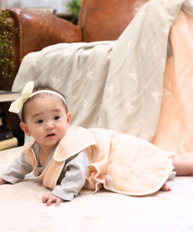 日本製 6重ガーゼ わたあめガーゼスリーパー おくるみ| マタニティ