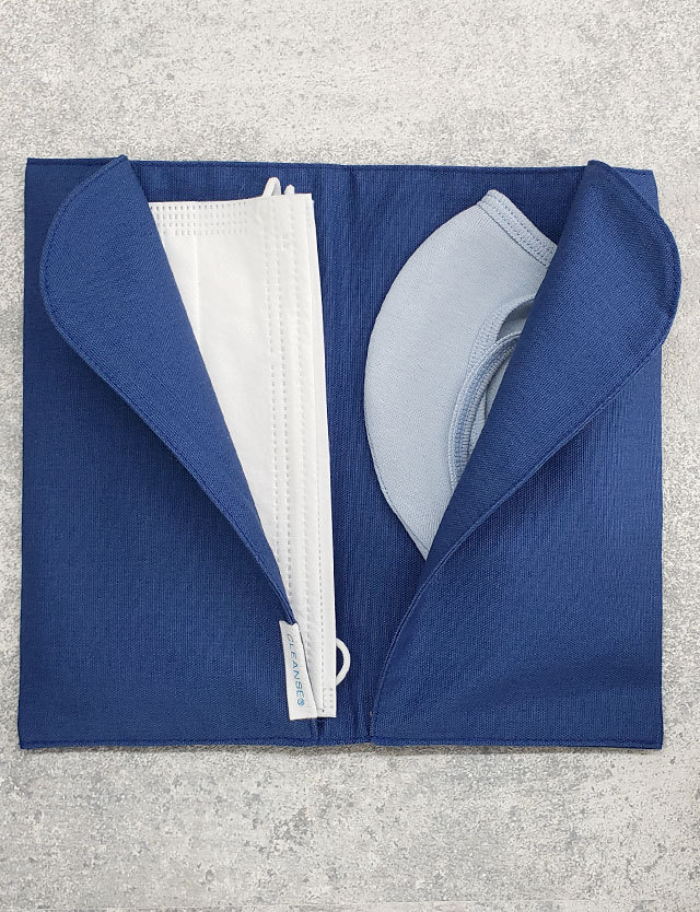 日本製】抗菌・抗ウイルス素材 クレンゼ 財布調 マスクケース