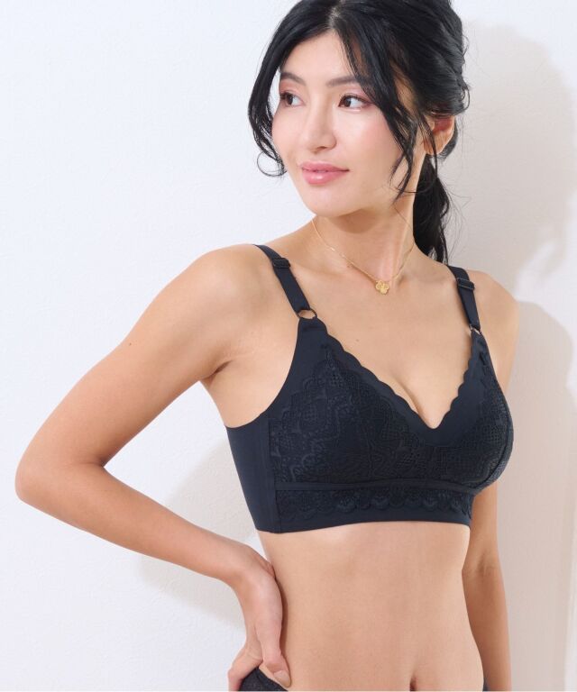 まるで素肌 未来ブラ レース×シームレス ノンワイヤー ブラジャー