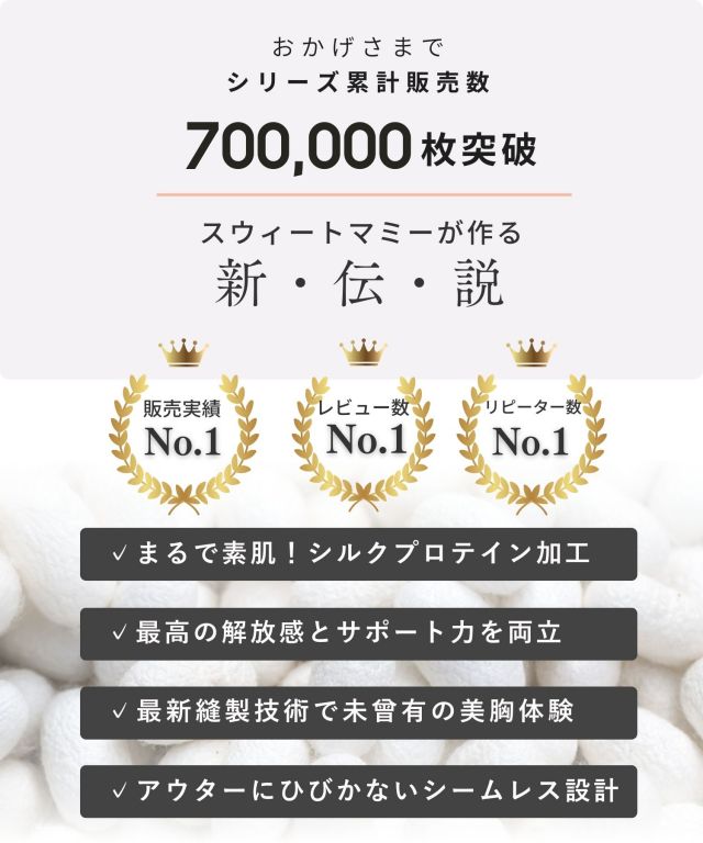 まるで素肌】未来ブラ シームレス 授乳ブラ フロントオープン