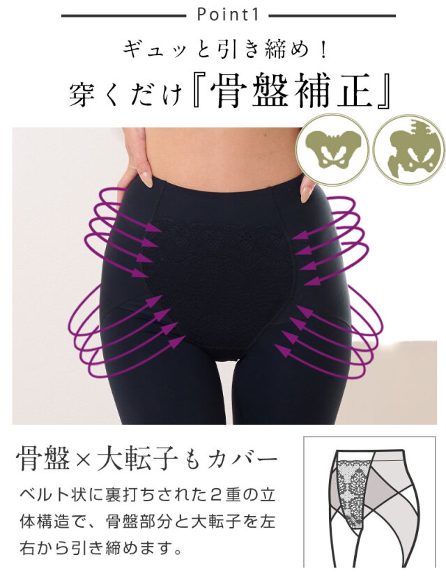 まるで素肌 シームレス 未来ガードル 産後 ケア 骨盤補正ロング