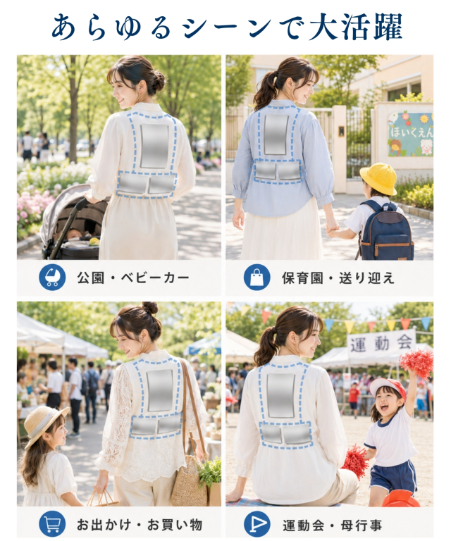 ひえさら保冷クールベスト 家族で使える | マタニティウェア・授乳服の