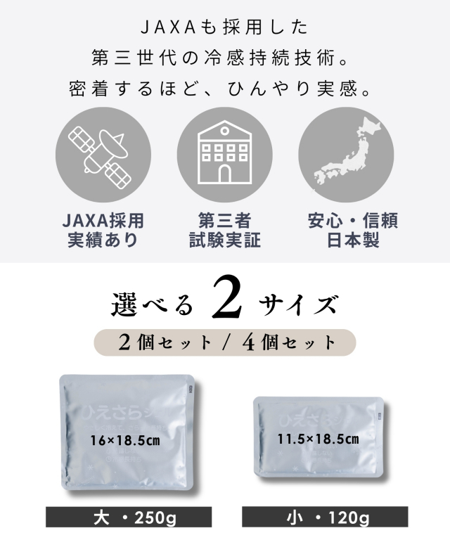 ひえさらジェル 日本製 吸熱放熱剤アイスジェル（単品）| マタニティ